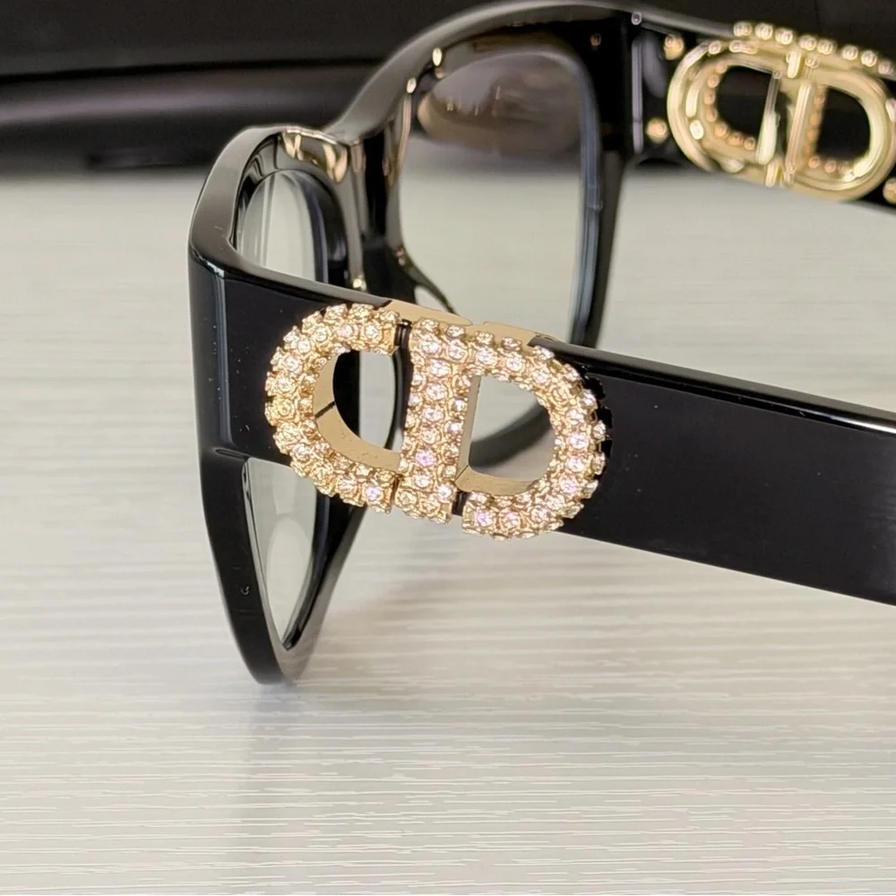 New! Dior Women's Glasses in Black, 30MontaigneO S4I 12BB, Authentic